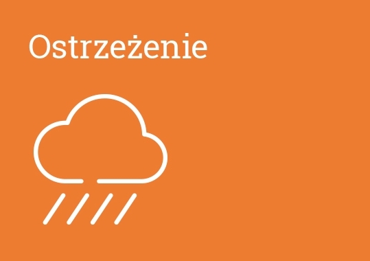 Ostrzeżenia meteorologiczne: Silny deszcz z burzami