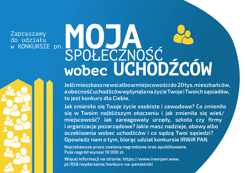 Konkurs "Moja społeczność wobec uchodźców"