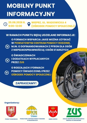 MOBILNY PUNKT INFORMACYJNY ZAPRASZA